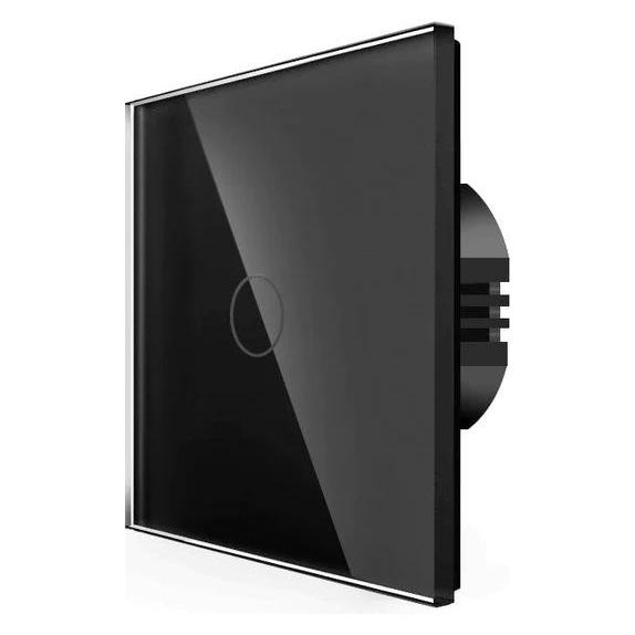 Spring One Gang, One Way Touch Switch, Glass Black (WT-101 WIFI 1gang(N&L) 1000B/G)