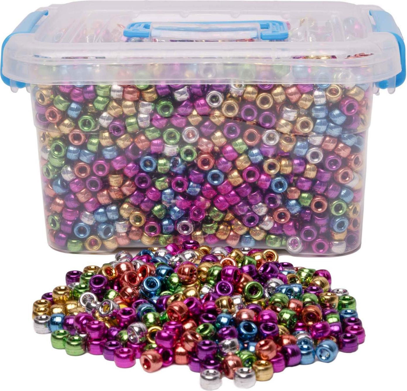 Colorations Metalen pony kralen, 4000 stuks