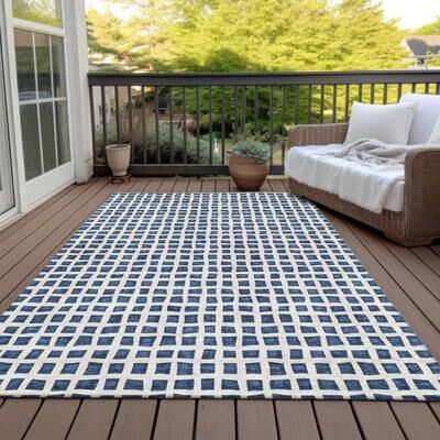 Addison Rugs Machine Washable Indoor/ Outdoor Chantille Squared Rug