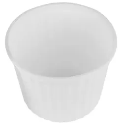 DayBays 2400 Stk. Thermo-Suppenbecher 500ml 115x85 mm PP Weiß rund mit Deckel