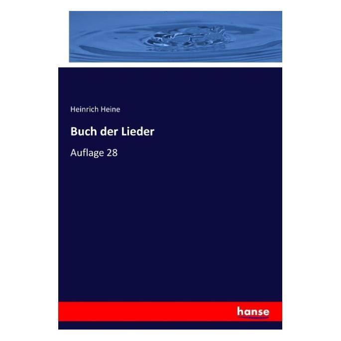 Hansebooks Buch der Lieder (Deutsch, Softcover, Heinrich Heine) (57125228)