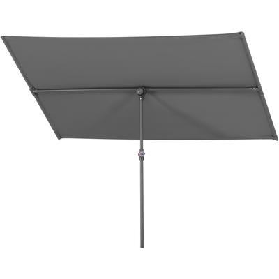 Balkonschirm SCHNEIDER SCHIRME "»Avellino«", grau (anthrazit), Obermaterial: 100% Polyester, Standschirme, 180x130 cm, flexibler Allrounder unter den Sonnenschirmen