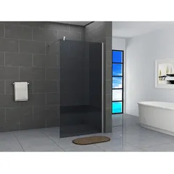 Fa-Bausysteme Walk-In Glas Dusche Grauglas 80 cm