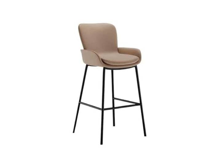 9bbhfJw4R Höhenhocker 75 cm hoher Hocker, Bartheken-Hochstuhl(Beige)