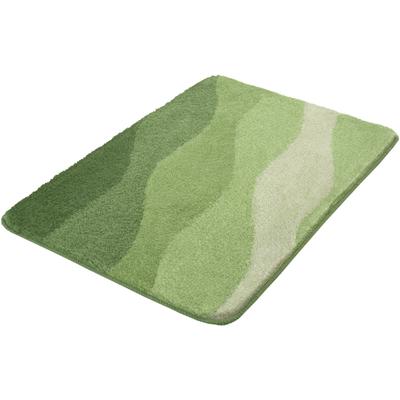 Badematte KLEINE WOLKE "Malena, Badvorleger, Badezimmer Teppich", grün (minze), H:20mm, Polyacryl, Badematten, Badematte, Badteppich, modernes Wellen Design, Farbverlauf, waschbar