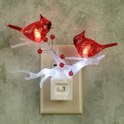 Roman Inc Cardinal LED Nightlight Red , Red
