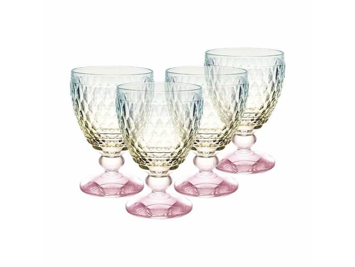 Rotweinglas VILLEROY & BOCH Rotweingläser Boston Pearl 200 ml 4er Set bunt , bunt, 4 tlg., Glas, Trinkgefäße, Rotweinglas