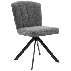 Stuhl Nora Grau/Schwarz