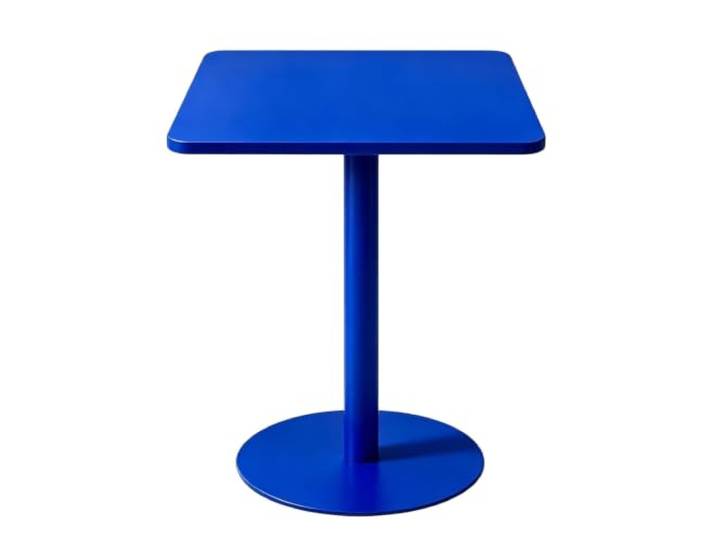 Junvstor Roter hoher Küchen-Esstisch, Kleiner Sofa-End-Akzent-Bartisch Snacktisch für Cocktail-Bar-Pub-Bistro-Partys, Hochzeiten, Kaffeetisch für Cocktails(Blau,48x48x72cm)