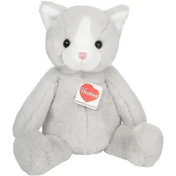 Teddy Hermann 939627 - Schlenkerkatze Trixi, Herzekind-Plüschtier, 32 cm (8 cm)