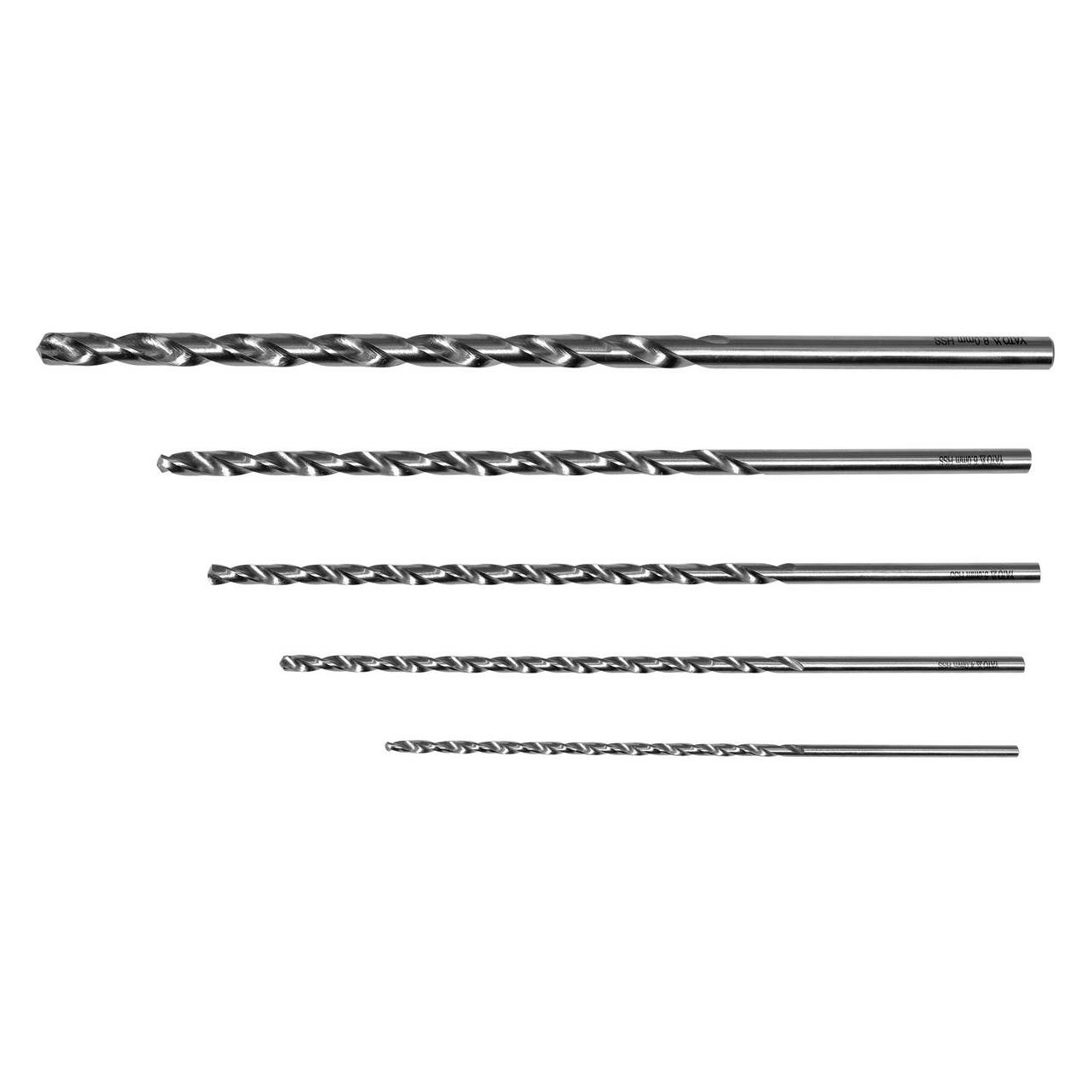 Yato WIERTŁO METAL HSS 5szt./3-8mm/DŁUGIE (YT-39820)