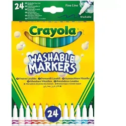 Crayola: Set mit 24 auswaschbaren Filzstiften mit feiner Spitze