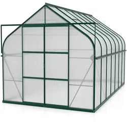 Vitavia Gewächshaus "Dione 11500" inkl. Stahlfundamentrahmen,smaragd grün,11,5 m2
