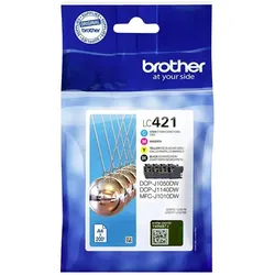 Brother, Druckerpatrone, LC-421 Value Pack (BK, C, M, Y)