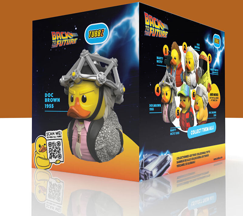 Numskull Back to the Future Doc Brown 1950s TUBBZ Boxed Vinyl Figure for Collectors