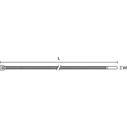 HellermannTyton Kabelbinder innenverzahnt T18R-PP-NA (100)