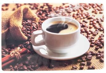 IH Casa Decor Plastic Placemat Fresh Cup Of Coffee - Set of 12