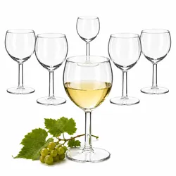 6x Ballon Weingläser 250ml Wasserglas Rotweinkelch Weißwein Rosé Bar Gastro