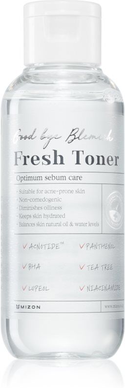 Mizon Good Bye Blemish Fresh Toner soothing facial toner for problem skin, acne 120 ml