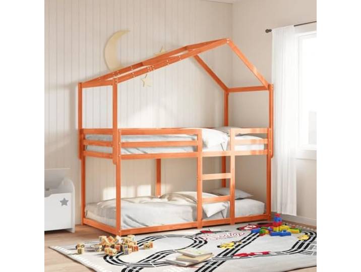 TUERYAFEK Dach für Kiefernholz 203x95,5x142cm Massivholz, Offene Seite, Robust, Einfacher Ein- und Ausstieg, Nur Dach ohne Bett