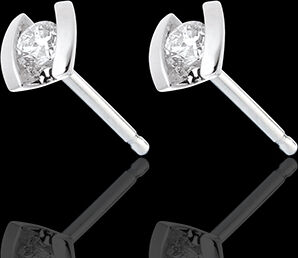 Edenly Diamant Ohrstecker Caldera in Weissgold - 0.21 Karat