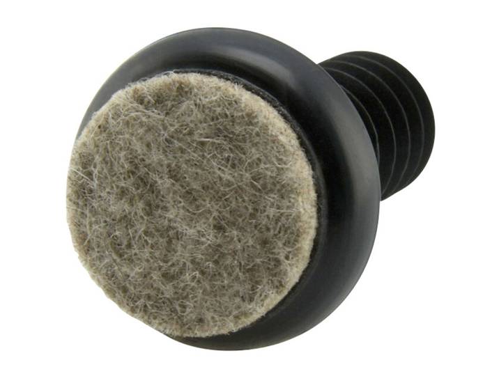 Möbelgleiter PLUG schwarz Wollfilz
