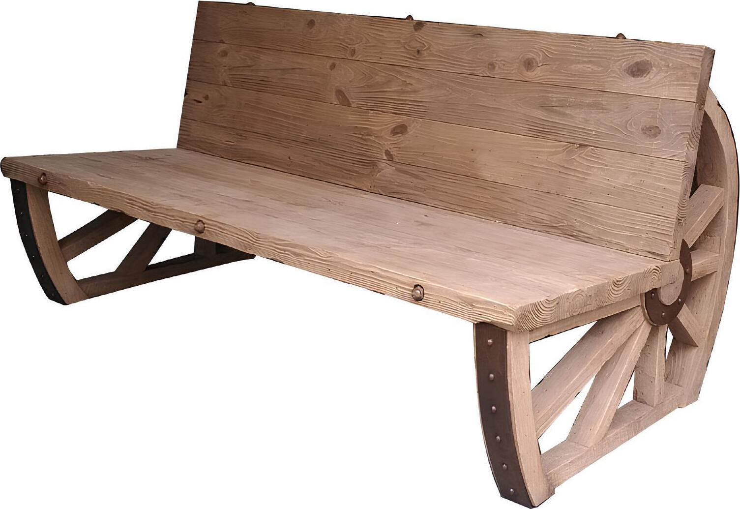 Gartenbank Holz Parkbank Massiv Sitzbank Garten Gartenmöbel 3 Sitzer Rad Möbel