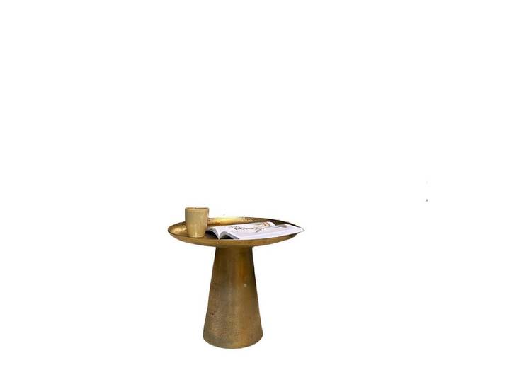 Villa Möbel Couchtisch Florence (Packung, 1-St., 1 St. Couchtisch), Aluminium Antik-Gold-Finish, in zwei Größen erhältlich