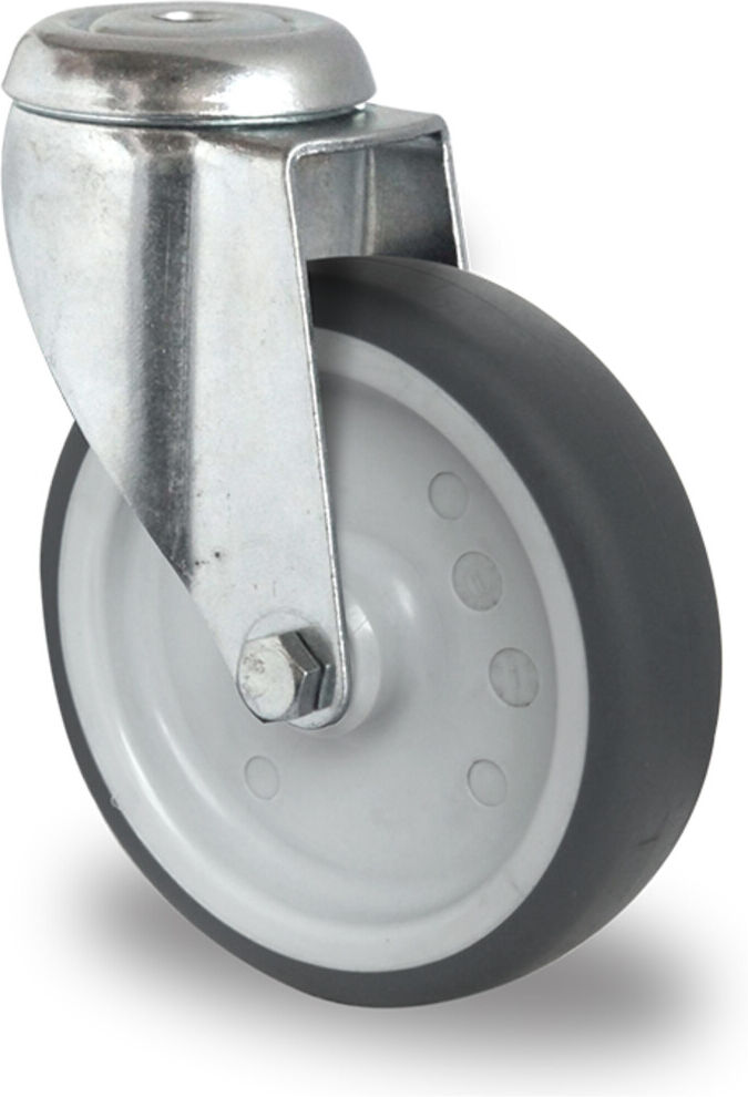 CASCOO Rückenlochlenkrolle ø 100 mm Serie P2T2 Gleitlager (HAH15C0100P2T2P0N)