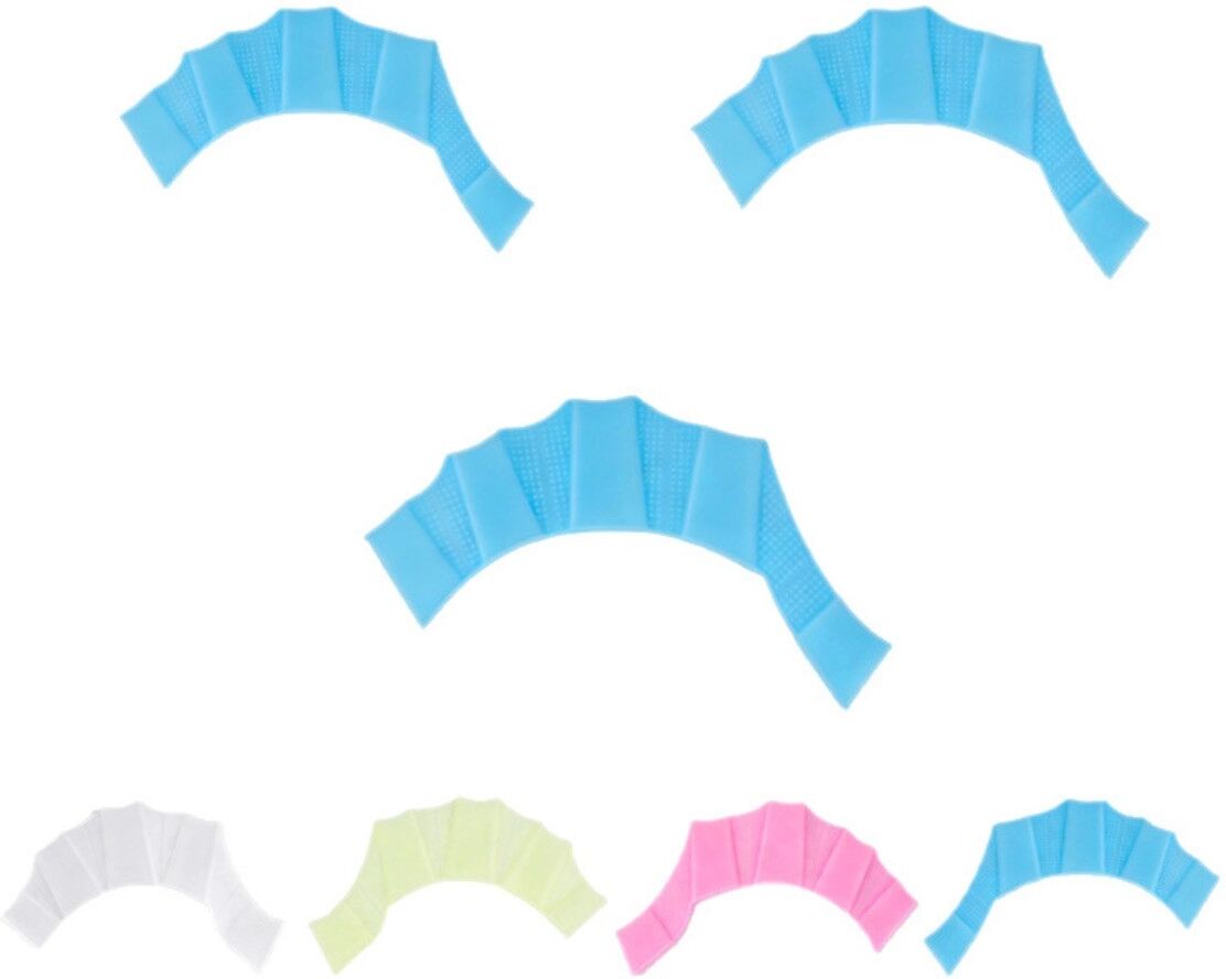INF Silikon-Handpaddles für Erwachsene zur Geschwindigkeits- und Technikverbesserung, ergonomisches Finger-Fit-Design M Rosa