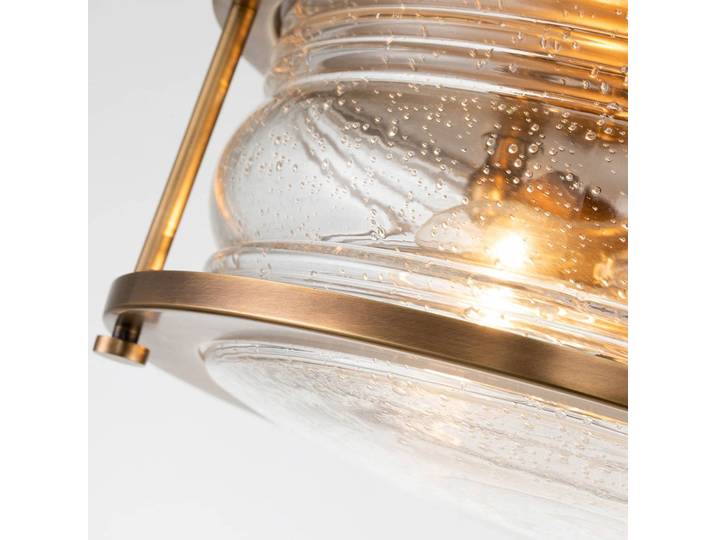 Plafondlamp Ashland Bay, dimbaar, messing / goud, Badkamer, metaal, Plafondlamp badkamer