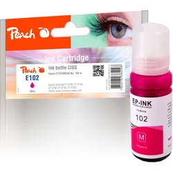 Peach Tintenbehälter magenta kompatibel zu Epson No. 102 m, C13T03R340
