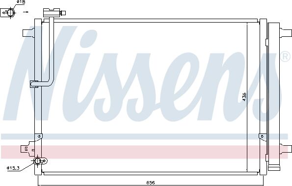 Nissens Kondensator, Klimaanlage 940329 Für Audi Bentley