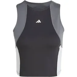 ADIDAS Damen Top TECHFIT Colorblock Training Crop, Größe L in Grau Grau