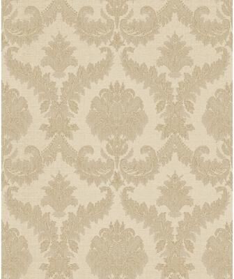 Galerie Wallcoverings Classic Italian Collection Damask Vinyl on Non-woven Wallpaper Roll
