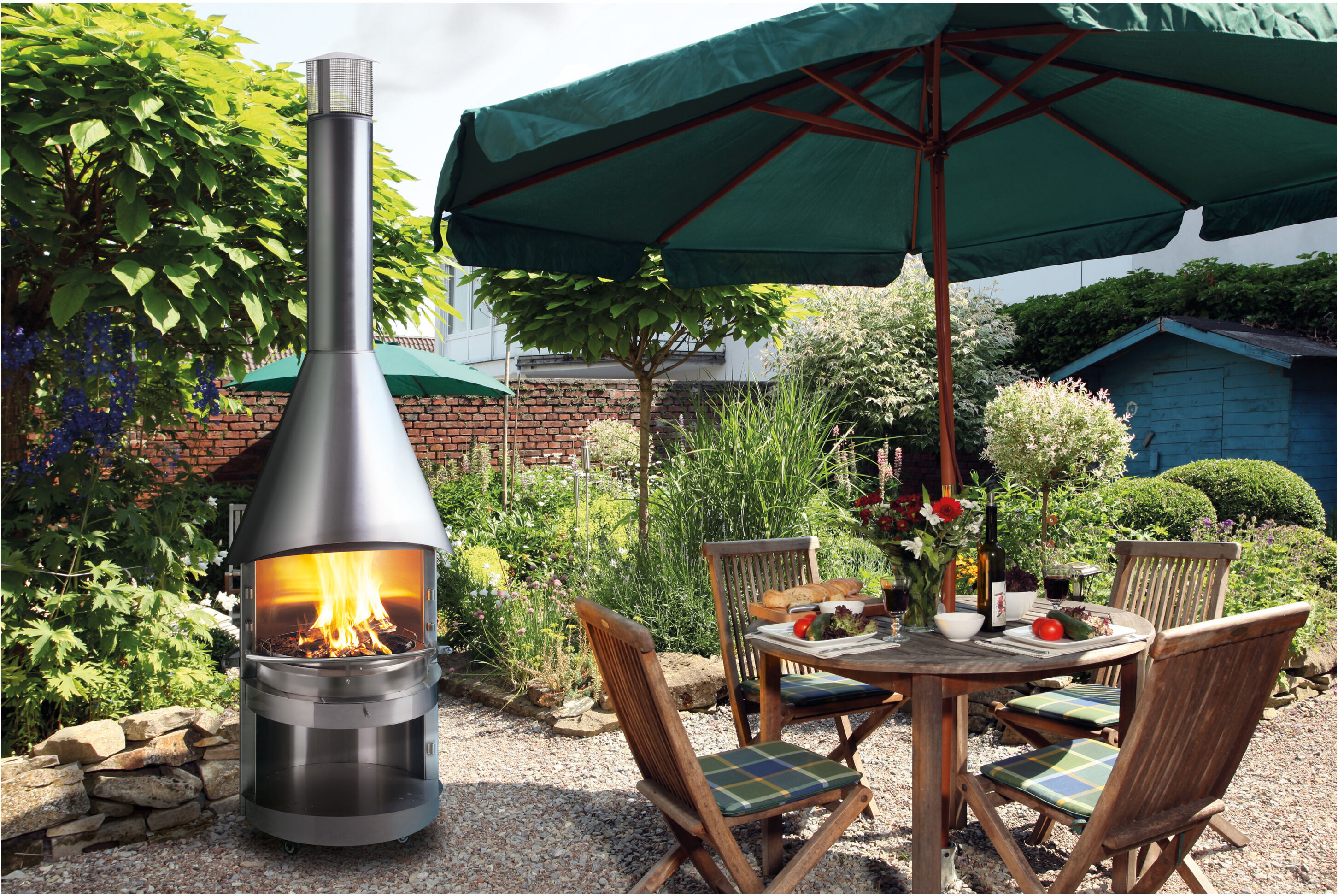 ASADO® Garten-Grillkamin Fuego ES Edelstahl