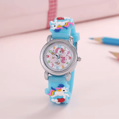 Inspire Essentials Colorful Unicorn Kids Quartz Watch Fun Cartoon Style c