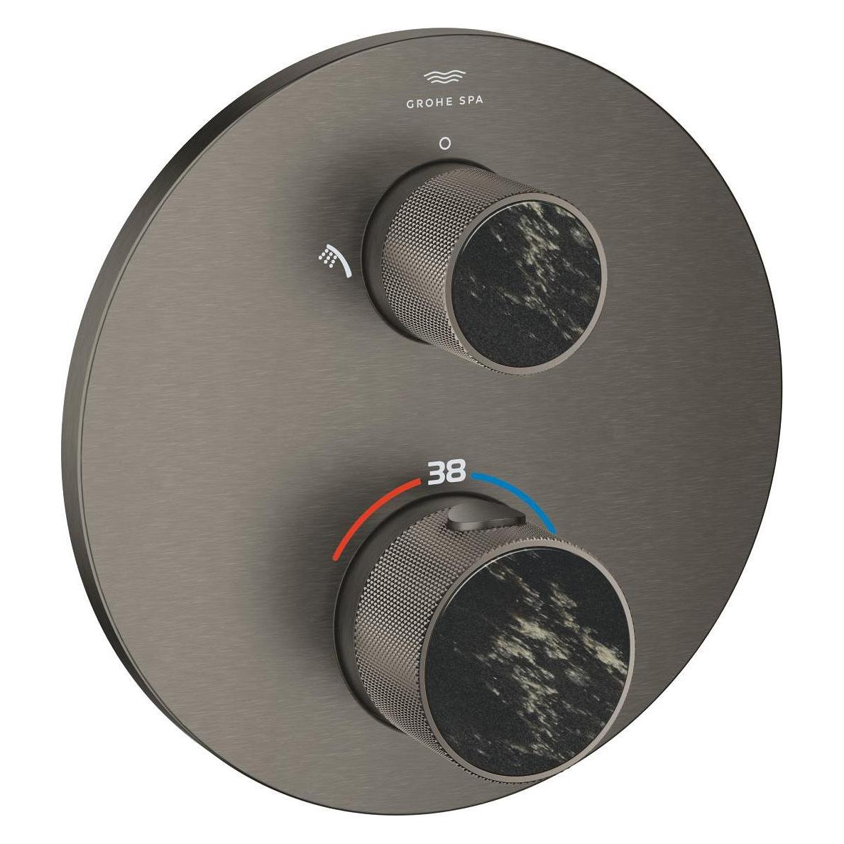 Grohe THM-Brausebatt. Atrio Private C. 24396 2-W-Umst. Knopfbet. hard graph. gb (24396AL0)