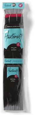 Hairtensity Off Black 14 Inch Human & Premium Blend Hair