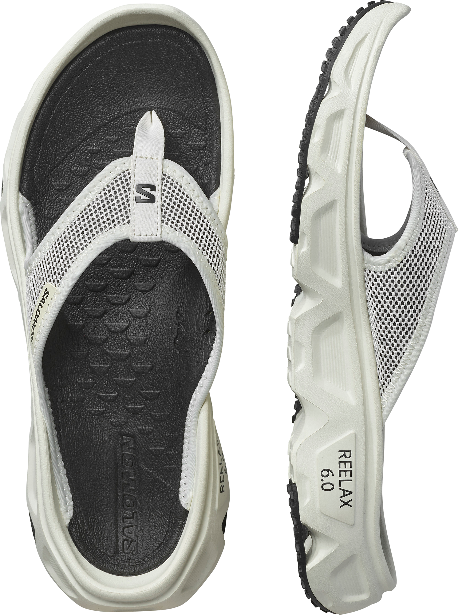 Zehentrenner SALOMON "REELAX BREAK 6.0", Herren, Gr. 48, schwarz (vanilla ice, vanilla ice, schwarz), Textil, Schuhe Zehentrenner vanilla ice, vanilla ice, schwarz 48