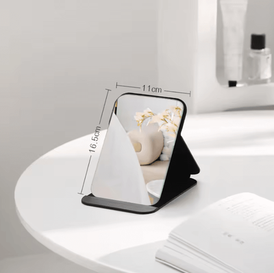 Inspire Curations PU Leather Foldable Desktop Makeup Mirror s