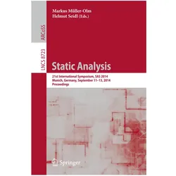 Static Analysis, Fachbücher von Markus Müller-Olm, Helmut Seidl