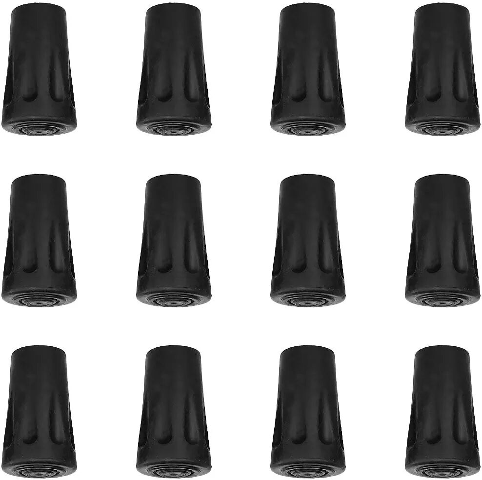 INF Pieds en caoutchouc pour bâtons de marche, pack de 12