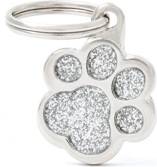 My Family Srl Paw Glitter Grey