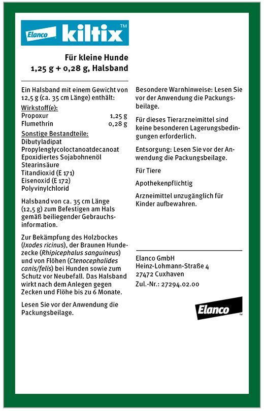 Kiltix Halsband f.kleine Hunde 1 St