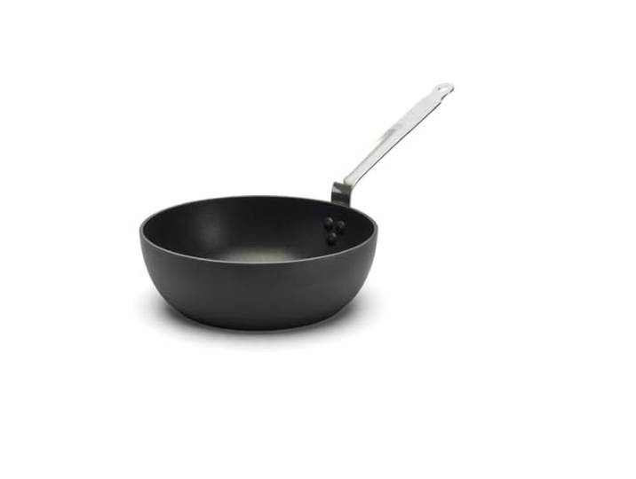 DE BUYER - Sauteuse bombée antiadhésive CHOC INTENSE en aluminium - 24 cm Diamètre 24 cm