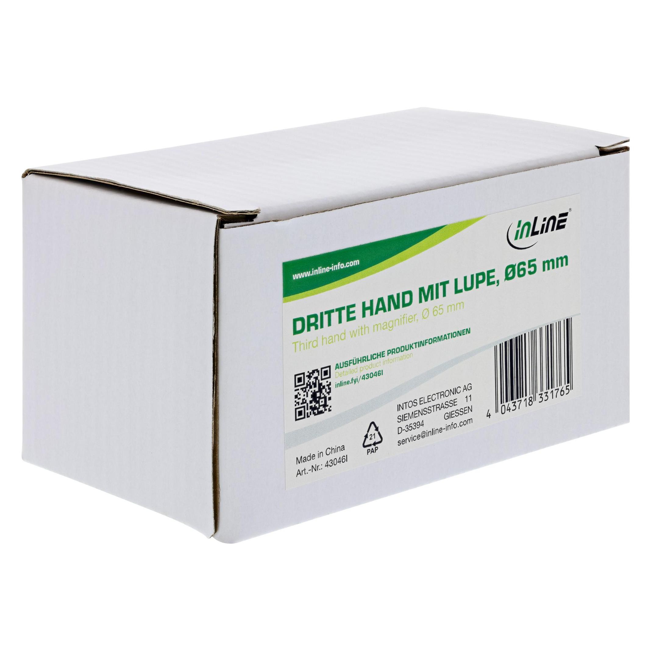 InLine Dritte Hand mit Lupe (43046I)