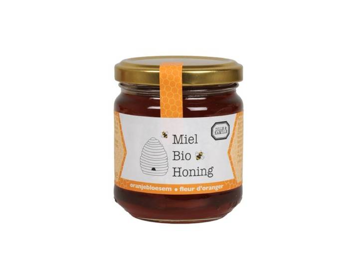 Honing, oranjebloesem, biologisch, 250 gram