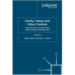 Family Values and Value Creation, Fachbücher von J. Ward, J. Tàpies