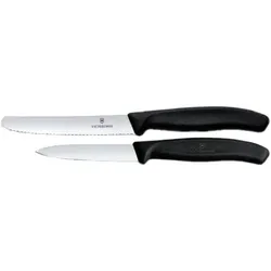 VICTORINOX Gemüsemesser SwissClassic 2er Set - schwarz